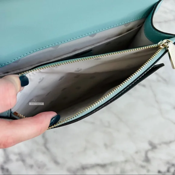 Kate Spade Remi Daisy Embroidered Chain Crossbody & L-Zip Cardholder Wallet - Picture 9 of 16